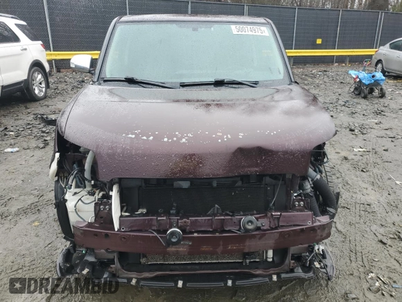 2012 Scion xB with VIN JTLZE4FEXC1144970, listed as a Copart auction lot 50074975 with 218,799 mi miles and Salvage Title. Bid and sale history available at carsss.com. Image 5.