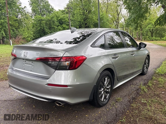 2022 Honda Civic Sedan Sport with VIN 2HGFE2F51NH566215, listed as a Copart auction lot 55251635 with 37,624 mi miles and Salvage Title. Bid and sale history available at carsss.com. Image 4.