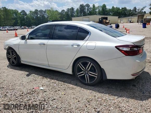 2017 Honda Accord Touring with VIN 1HGCR3F93HA025265, listed as a Copart auction lot 56406375 with 156,273 mi miles and Salvage title. Bid and sale history available at DreamBid. Image 2.