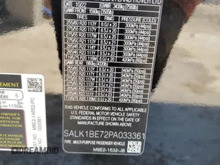 2023 Land Rover Range Rover with VIN SALK1BE72PA033361, listed as a Copart auction lot 55916455 with 37,877 mi miles and Salvage Title. Bid and sale history available at DreamBid. Image 13.