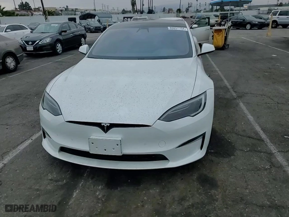 2022 Tesla Model S with VIN 5YJSA1E59NF475817, listed as a Copart auction lot 86657154 with 26,503 mi miles and Salvage Title. Bid and sale history available at carsss.com. Image 10.