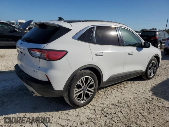 2020 Ford Escape SEL with VIN 1FMCU0H66LUA35564, listed as a Copart auction lot 43347825 with Not Provided miles and Non Repairable. Bid and sale history available at carsss.com. Image 3.