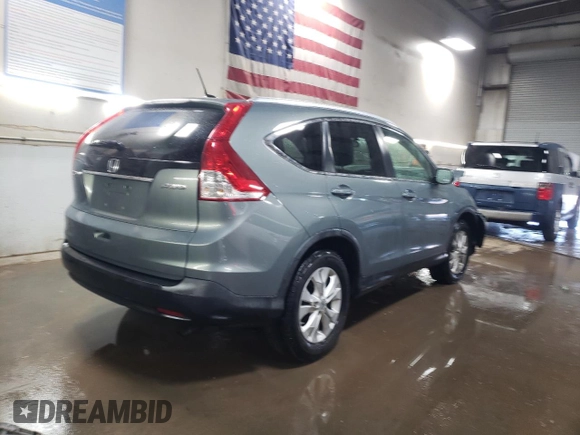 2012 Honda CR-V EX-L with VIN JHLRM4H74CC004210, listed as a Copart auction lot 48322215 with 161,931 mi miles and Salvage Title. Bid and sale history available at carsss.com. Image 3.