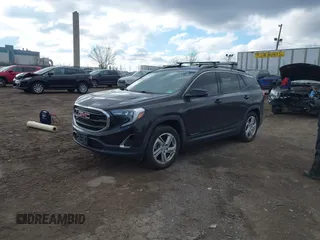 2018 GMC Terrain SLE with VIN 3GKALMEX7JL326475, listed as a IAAI auction lot 41688561 with 113,798 mi miles. Bid and sale history available at carsss.com. Image 2.