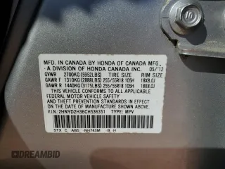 2012 Acura MDX Tech Pkg with VIN 2HNYD2H36CH536351, listed as a Copart auction lot 48763035 with 97,169 mi miles and Salvage Title. Bid and sale history available at carsss.com. Image 14.