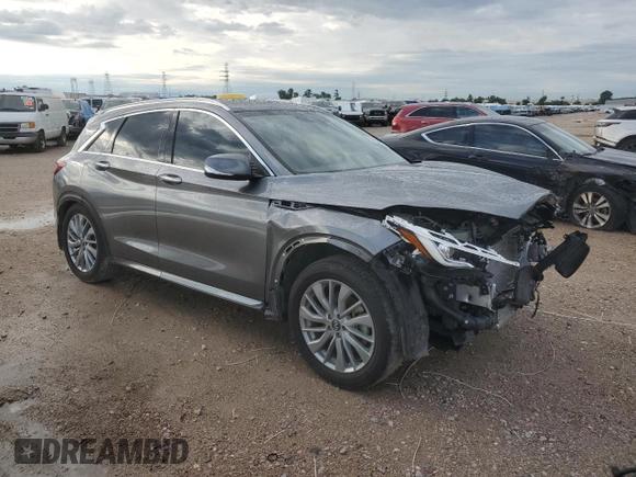 2024 Infiniti QX50 Luxe с VIN 3PCAJ5BA6RF101692, выставлен на аукционе Copart как лот 56524575 с пробегом 19 005 миль миль и Списание • Salvage title. История ставок и продаж доступна на DreamBid. Изображение 4.