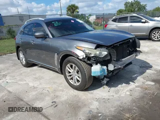 2013 Infiniti FX with VIN JN8CS1MU0DM140711, listed as a IAAI auction lot 40796518 with 179,386 mi miles and . Bid and sale history available at DreamBid. Image 1.
