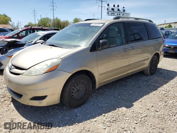 2006 Toyota Sienna CE с VIN 5TDZA23C66S486826, выставлен на аукционе Copart как лот 54943545 с пробегом 247 582 миль миль и Чистый • Clean title. История ставок и продаж доступна на DreamBid. Изображение 1.