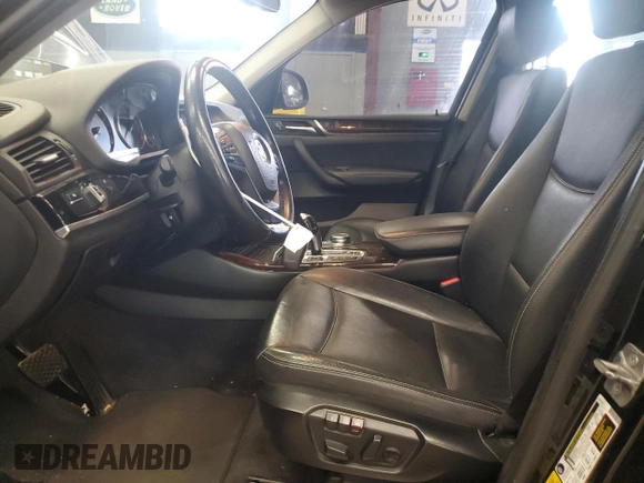 2017 BMW X3 xDrive28i z VIN 5UXWX9C34H0T19833, wystawiony jako Copart lot #59721315 z przebiegiem 91 328 mil mil oraz Czysty tytuł • Clean title. Historia ofert i sprzedaży dostępna na DreamBid. Obrazek 7.