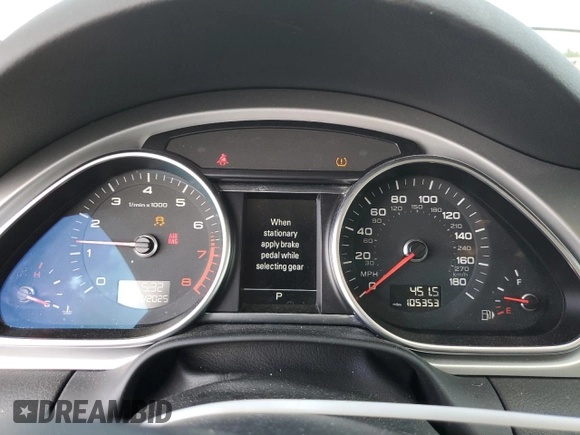2013 Audi Q7 3.0T Premium Plus with VIN WA1LGAFE6DD001857, listed as a Copart auction lot 51815805 with 105,353 mi miles and Clean Title. Bid and sale history available at carsss.com. Image 9.