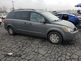 2006 Nissan Quest S Special Edition with VIN 5N1BV28U16N112908, listed as a Copart auction lot 43784285 with 124,729 mi miles and Salvage Title. Bid and sale history available at carsss.com. Image 4.