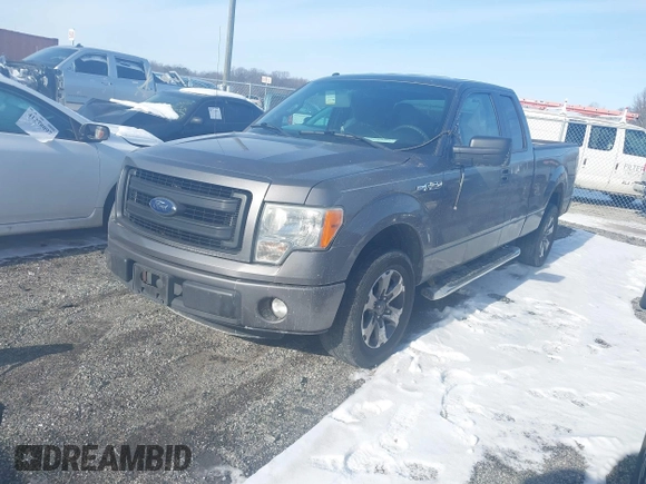 2013 Ford F-150 XL with VIN 1FTFX1CF8DKD57142, listed as a IAAI auction lot 41213305 with 157,031 mi miles. Bid and sale history available at carsss.com. Image 2.