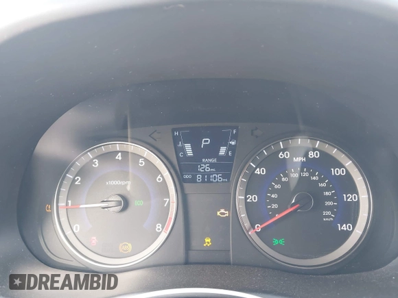 2013 Hyundai Accent GS with VIN KMHCT5AE0DU080535, listed as a IAAI auction lot 41750124 with 81,106 mi miles and . Bid and sale history available at DreamBid. Image 7.
