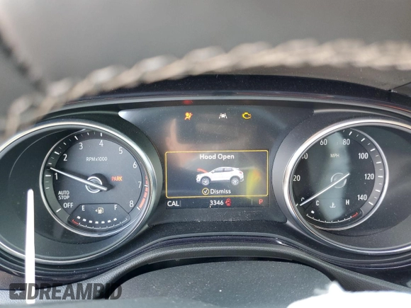 2023 Buick Encore GX Essence with VIN KL4MMFSL6PB116120, listed as a Copart auction lot 45470265 with 3,346 mi miles and Salvage title. Bid and sale history available at DreamBid. Image 9.