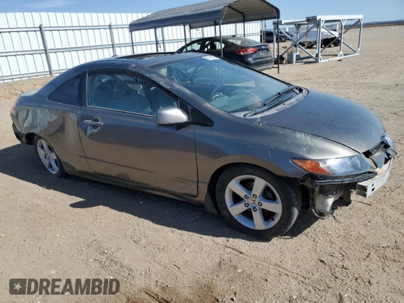 2006 Honda Civic Cpe EX with VIN 2HGFG12856H571021, listed as a Copart auction lot 52144975 with 155,847 mi miles and Salvage Title. Bid and sale history available at carsss.com. Image 4.