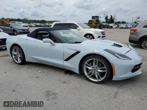 2019 Chevrolet Corvette 2LT with VIN 1G1YD3D77K5109327, listed as a Copart auction lot 62722504 with 30,513 mi miles and Salvage Title. Bid and sale history available at carsss.com. Image 4.
