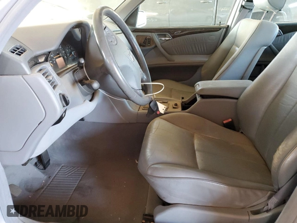 2002 Mercedes-Benz E-Class with VIN WDBJF65J22B493337, listed as a Copart auction lot 49854545 with 0 mi miles and Clean Title. Bid and sale history available at carsss.com. Image 7.