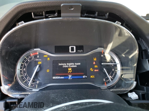 2017 Honda Ridgeline RTL-E with VIN 5FPYK3F74HB013132, listed as a Copart auction lot 48537645 with 83,534 mi miles and Salvage title. Bid and sale history available at DreamBid. Image 9.