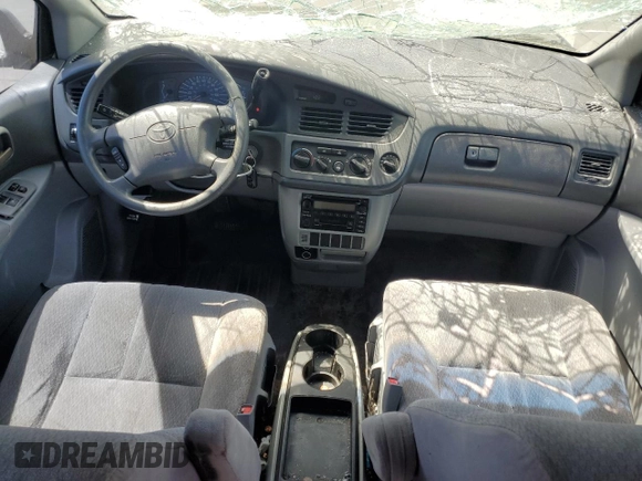 2002 Toyota Sienna CE with VIN 4T3ZF19C62U485929, listed as a Copart auction lot 67965094 with 182,387 mi miles and Salvage Title. Bid and sale history available at carsss.com. Image 8.