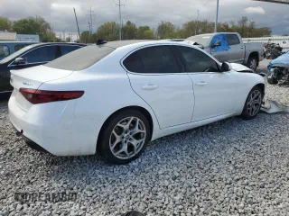 2020 Alfa Romeo Giulia Ti with VIN ZARFANBN2L7630701, listed as a Copart auction lot 75291064 with 0 mi miles and Salvage Title. Bid and sale history available at carsss.com. Image 3.