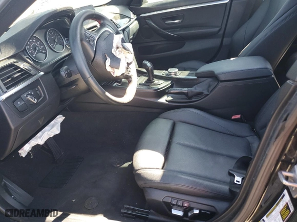 2017 BMW 4 Series 430i with VIN WBA4F7C5XHG437942, listed as a Copart auction lot 46504255 with 106,756 mi miles and Salvage Title. Bid and sale history available at carsss.com. Image 7.