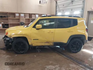 2017 Jeep Renegade Latitude with VIN ZACCJBBB5HPF12072, listed as a IAAI auction lot 41619852 with 106,753 mi miles. Bid and sale history available at carsss.com. Image 13.