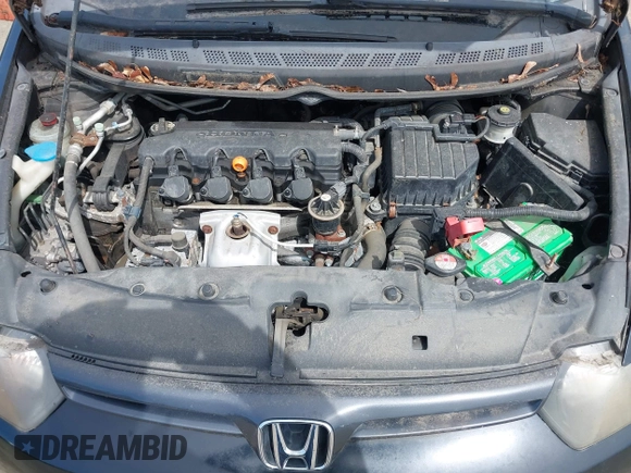 2008 Honda Civic Cpe LX with VIN 2HGFG126X8H546861, listed as a IAAI auction lot 42080356 with 47,562 mi miles. Bid and sale history available at carsss.com. Image 10.