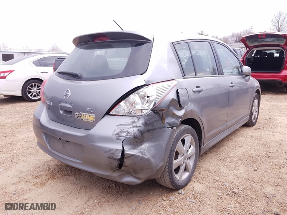 2011 Nissan Versa 1.8 S with VIN 3N1BC1CP1BL444009, listed as a Copart auction lot 56913360 with 105,184 mi miles and Salvage Title. Bid and sale history available at carsss.com. Image 4.