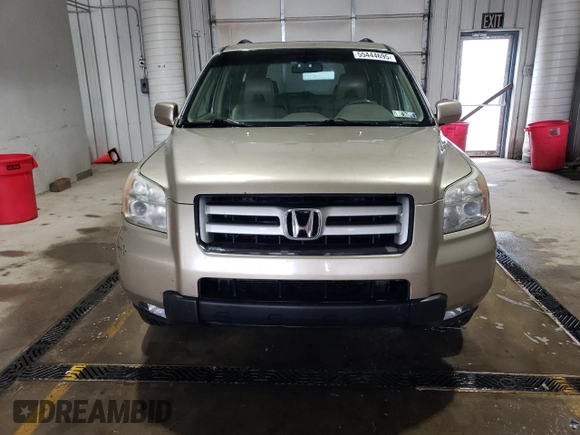 2007 Honda Pilot EX-L with VIN 2HKYF18757H534178, listed as a Copart auction lot 55444695 with 207,918 mi miles and Salvage Title. Bid and sale history available at DreamBid. Image 5.