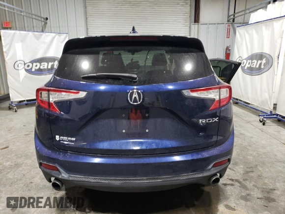 2019 Acura RDX with VIN 5J8TC1H38KL009718, listed as a Copart auction lot 87883765 with 63,681 mi miles and Salvage Title. Bid and sale history available at carsss.com. Image 6.