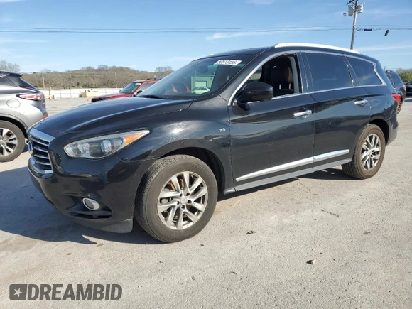 2015 Infiniti QX60 with VIN 5N1AL0MN0FC529288, listed as a Copart auction lot 50513185 with 121,832 mi miles and Salvage Title. Bid and sale history available at DreamBid. Image 1.