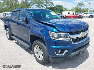 2019 Chevrolet Colorado 4WD LT with VIN 1GCGTCEN9K1322399, listed as a IAAI auction lot 41262403 with 34,587 mi miles. Bid and sale history available at carsss.com. Image 1.