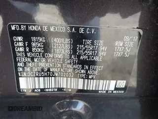 2018 Honda HR-V EX-L Navi with VIN 3CZRU5H70JM702032, listed as a IAAI auction lot 41680864 with 104,092 mi miles. Bid and sale history available at carsss.com. Image 9.