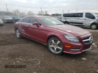 2013 Mercedes-Benz CLS 550 with VIN WDDLJ9BB0DA065725, listed as a Copart auction lot 52176415 with 93,629 mi miles and Salvage Title. Bid and sale history available at DreamBid. Image 4.