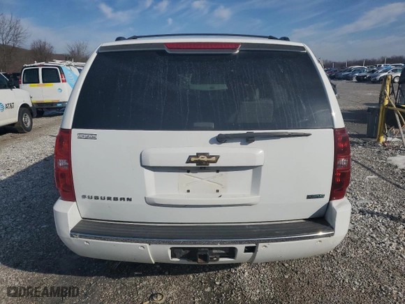 2011 Chevrolet Suburban LTZ with VIN 1GNSKKE33BR127591, listed as a Copart auction lot 45718095 with 166,977 mi miles and Clean Title. Bid and sale history available at carsss.com. Image 6.