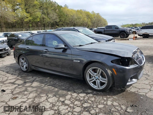 2015 BMW 5 Series 535i xDrive with VIN WBA5B3C50FD545610, listed as a Copart auction lot 50933225 with 167,951 mi miles and Salvage Title. Bid and sale history available at carsss.com. Image 4.