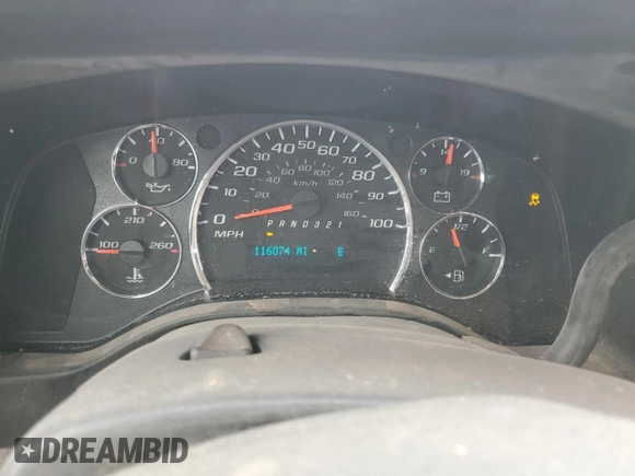 2008 Chevrolet Express Passenger with VIN 1GAHG39KX81194703, listed as a Copart auction lot 48727715 with 116,074 mi miles and Salvage title. Bid and sale history available at DreamBid. Image 9.