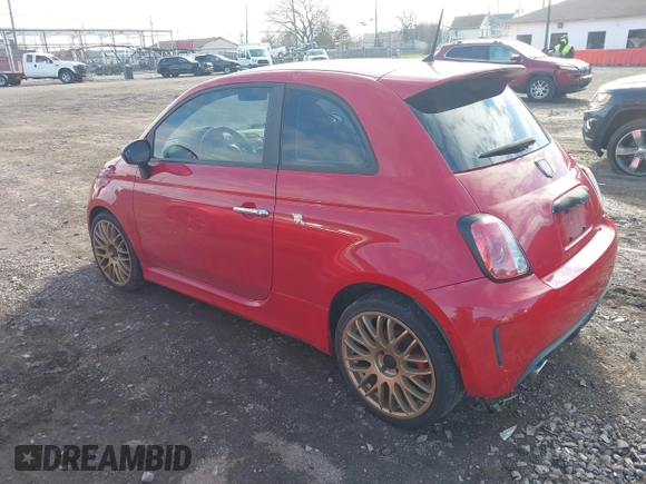 2013 FIAT 500 Abarth with VIN 3C3CFFFH5DT743455, listed as a IAAI auction lot 41995142 with 117,071 mi miles and . Bid and sale history available at DreamBid. Image 3.