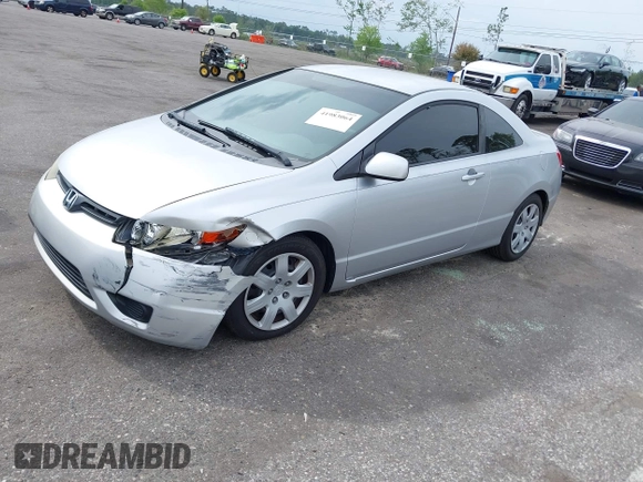 2007 Honda Civic Cpe LX with VIN 2HGFG12667H577166, listed as a IAAI auction lot 41983064 with 98,553 mi miles. Bid and sale history available at carsss.com. Image 17.
