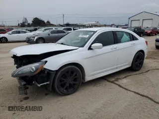 2014 Chrysler 200 Touring with VIN 1C3CCBBG2EN171356, listed as a Copart auction lot 87942875 with 168,139 mi miles and Salvage Title. Bid and sale history available at carsss.com. Image 1.