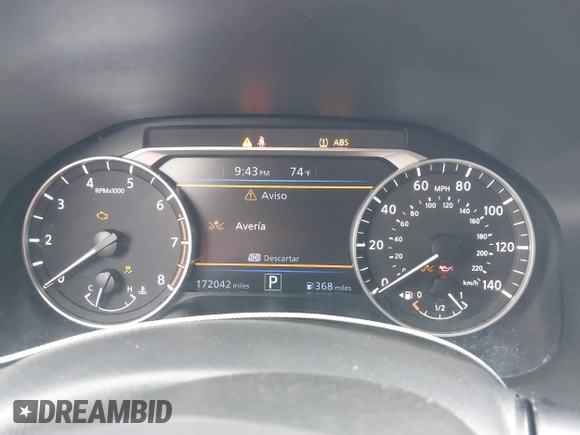 2019 Nissan Altima S with VIN 1N4BL4BV1KC239953, listed as a IAAI auction lot 42006788 with 172,042 mi miles and . Bid and sale history available at DreamBid. Image 7.