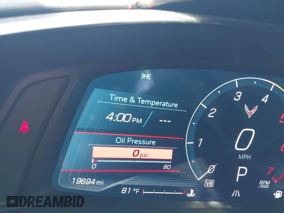 2023 Chevrolet Corvette 2LT with VIN 1G1YB2D47P5100608, listed as a IAAI auction lot 42103534 with 19,694 mi miles and . Bid and sale history available at DreamBid. Image 7.