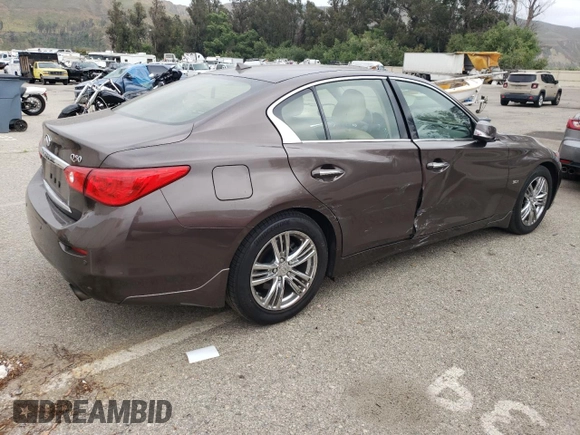 2017 Infiniti Q50 Sport with VIN JN1EV7AP9HM743324, listed as a Copart auction lot 59636665 with 67,908 mi miles and Salvage title. Bid and sale history available at DreamBid. Image 3.