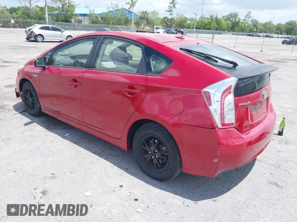 2012 Toyota Prius One with VIN JTDKN3DU3C1583462, listed as a IAAI auction lot 42083253 with 111,906 mi miles. Bid and sale history available at carsss.com. Image 3.