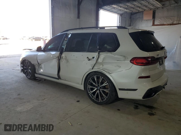 2021 BMW X7 M50i with VIN 5UXCX6C03M9F03953, listed as a Copart auction lot 49971585 with 0 mi miles and Non Repairable. Bid and sale history available at carsss.com. Image 2.