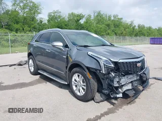 2021 Cadillac XT5 FWD Luxury with VIN 1GYKNAR48MZ110599, listed as a IAAI auction lot 42100383 with 46,775 mi miles and . Bid and sale history available at DreamBid. Image 1.
