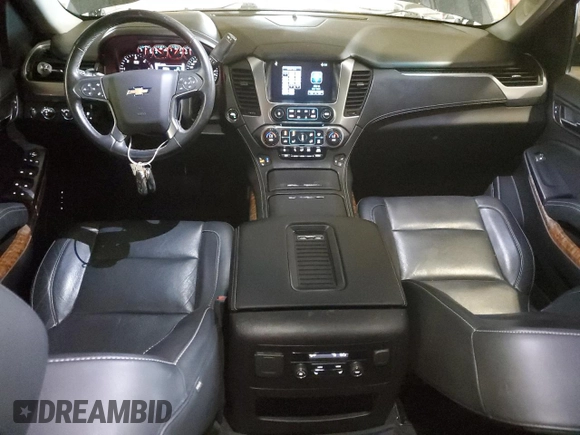 2019 Chevrolet Suburban Premier with VIN 1GNSKJKJ3KR150429, listed as a Copart auction lot 60276664 with 54,739 mi miles and Salvage Title. Bid and sale history available at DreamBid. Image 8.