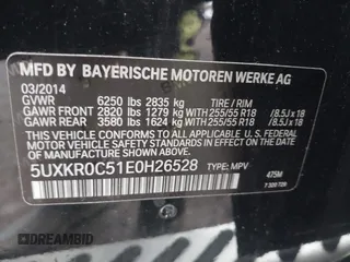2014 BMW X5 xDrive35i z VIN 5UXKR0C51E0H26528, wystawiony jako IAAI lot #42027626 z przebiegiem 87 228 mil mil oraz . Historia ofert i sprzedaży dostępna na DreamBid. Obrazek 9.