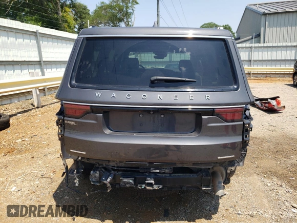 2022 Jeep Wagoneer Series III with VIN 1C4SJVDT8NS201275, listed as a Copart auction lot 63481615 with 57,569 mi miles and Salvage title. Bid and sale history available at DreamBid. Image 6.