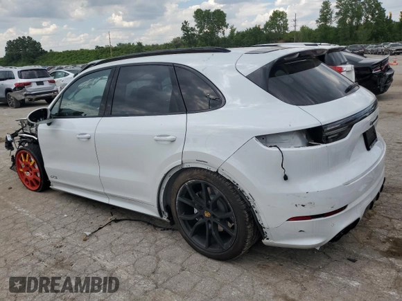 2021 Porsche Cayenne GTS with VIN WP1AG2AY6MDA33873, listed as a Copart auction lot 59215004 with 18,833 mi miles and Salvage title. Bid and sale history available at DreamBid. Image 2.
